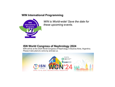 WIN at ISN World Congress of Nephrology