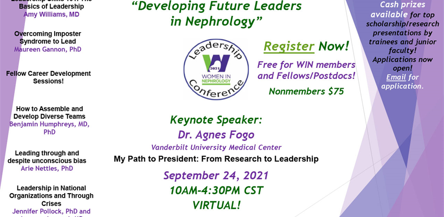 WIN Leadership Conference: Developing Future Leaders in Nephrology